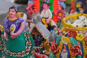 Colorful handmade crafts made by Purepechas are sought after by locals and tourists alike.