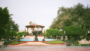 The plaza in La Paz, next to the cathedral