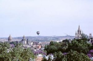 A good home base from which to travel the historical center of colonial Mexico, around the "Navel of the Universe', is the magnificent city of San Miguel de Allende. From there, buses can take you on your journey.