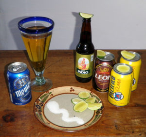Mexico produces some of the best beer in the world. It's great with seafood of any kind, and the perfect complement to a spicy torta ahogada de camaron — a shrimp sandwich drenched in a chipotle cream sauce. © Daniel Wheeler, 2010