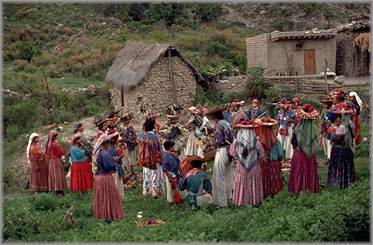 A Huichol village