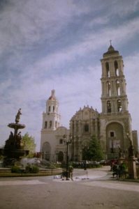 The north tower of the Cathedral of Santiago in Saltillo was recently refurbished.