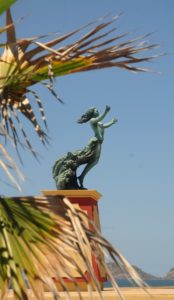 Mazatlan's malecon is like an art walk staged between the town and the sea. © Gerry Soroka, 2009.