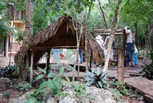 Tourism is new to the Maya village of Pac Chen, and is contributing to their sustainable development. Tucked in the jngle of Quintana Roo, the village was without electrical power until late 2009. © Jane Ammeson, 2009