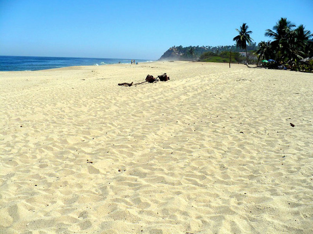 Mexico's Playa San Francisco is a beautiful wide, sandy beach, fierce and riotous, set in the artsy town commonly referred to as "San Pancho." © Christina Stobbs, 2009