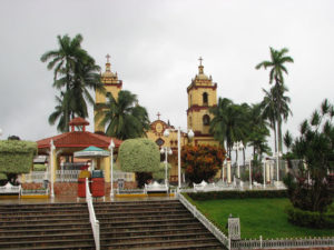 The church faces the plaza in Catemaco, and a bandstand sits beneath palm strees. This town is considered one of the most charming in the Mexican state of Veracruz. © William B. Kaliher, 2010