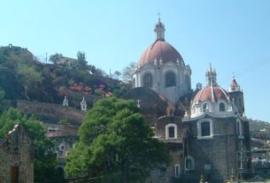 Walking around back reveals another view of the church.