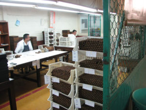 Hand-rolled Te-Amo cigars are ready to go into humidors at the Turrent, Nueva Matacapan Tabacos company in Los Tuxtlas, Mexico © William B. Kaliher, 2010