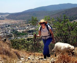 A hiker ascends Cerro Colli in Bosque la Primavera, which is actually a plug marking the end of large-scale volcanic activity in the Primavera Caldera, which started 95,000 years ago with one of the world's largest volcanic explosions. © John Pint, 2014