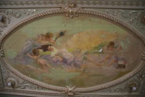 E. Serbaroli's 1913 ceiling mural 'Virtue over Vice' as it looks today © Joseph A. Serbaroli, Jr., 2014