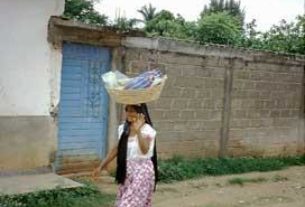 Street scene in Copoya, Chiapas