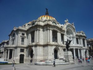 Mexico City's splendid Palacio de Bellas Artes © Anthony Wright, 2012