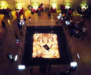 The huge stone disk of Coyolxauhqui holds a prominent place in the Templo Mayor museum; centered like a sun from which all the other exhibits revolve around it like cosmic spokes © Anthony Wright, 2013