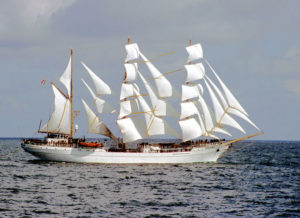 The mission of the Cuauhtemoc is to train future officers for the Mexican navy. The beautiful tall ship was built in 1982 and is known for the salsa music played by musicians on board. © Thaddeus J. Koza, 2010
