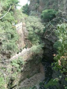 Another viewing area high above the falls. From there the main entrance viewing area is pictured right. Cuernavaca, Morelos © Rick Meyer 2006