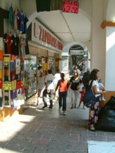 Scenes on the busy Guerrero shopping street that runs north from Jardin Juarez. Cuernavaca, Morelos © Rick Meyer 2006