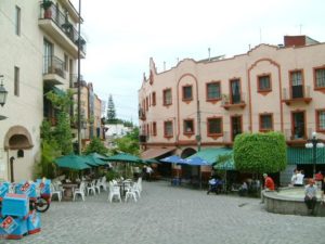 Looking southeast at the Plazuela del Zacate. Cuernavaca, Morelos © Rick Meyer 2006