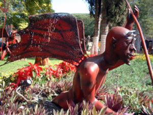 This whimsical devil is part of a Christmas tableau in one of Queretaro's lovely plazas. The historical district of this charming Mexican city is a UNESCO World Heritage Site. © Anthony Maulucci, 2010