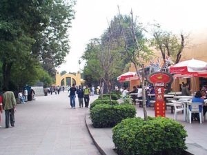 Surprisingly McDonalds has the franchise on food at the zoo. It is very popular. (Looking east)