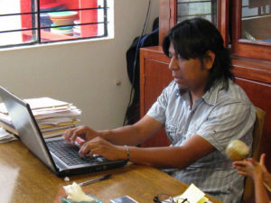 Oaxaca native Saul Fuentes Olivares, is a career NGO organizer and director of CORAL, the Oaxacan Center for the Rehabilitation of Hearing and Speech. © Alvin Starkman, 2010