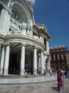 Mexico City's Palacio de Bellas artes features a facade of Carrara marble © Anthony Wright, 2012