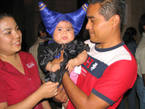 Parents who costume their children for Day of the Dead eagerly pose for cameras. Photographers who politely ask, usually receive a hearty welcome.