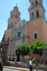 Nuestra Señora de la Soledad Sanctuary or the Sanctuary of Our Lady of Soledad, built in 1805, is made of the lovely pink cantera stone which is mined nearby.