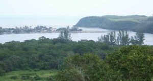 La Barra and the Gulf of Mexico from a nearby hill