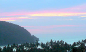 Sunset over the pacific at Los Ayala on the Nayarit Riviera of Mexico. © Christina Stobbs, 2009