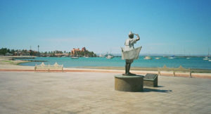 A view of the harbor from the malecón near our hotel