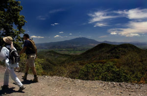 A wide, smooth road offers spectacular views on the way to the Piedras Bola park in west central Mexico. This is, for the moment, closed to motorized vehicles. © John Pint, 2009