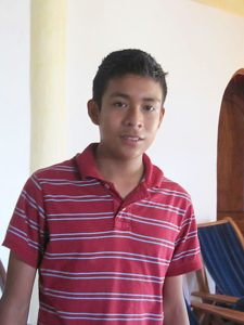 Edurado is a Mixtec youth who helps with ssale at Casa Tejesuenos, Dreamweavers Tixinda sale in Puerto Escondido, Mexico. © Geri Anderson, 2011