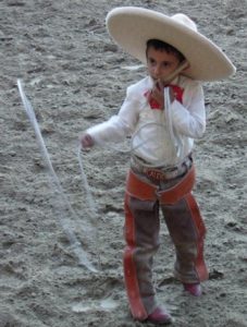 A lariat twirling toddler. © Dale Hoyt Palfrey 2007