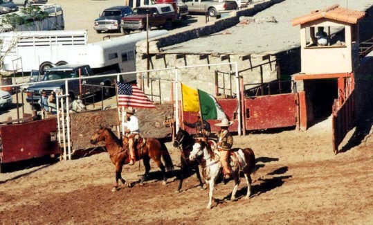 The Desfile The official parade to begin the Charreada. Photography by Gilbert W. Kelner. © 2000