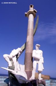 The Fisherman's Monument on Avenida del Mar is a prominent Mazatlán landmark.
