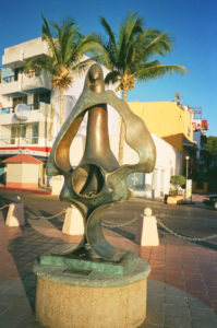 One of the many intiguing sculptures on the malecón in La Paz, BCS