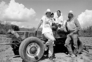 Author Michael Allan Williams and friends in Mata Ortiz, Chihuahua. © Michael Allan Williams, 1997