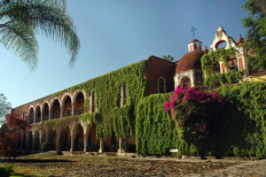 The ivy-covered main entrance to Hacienda El Carmen, located only a few minutes from the Guachimontones of Teuchitlan, Mexico. © John Pint, 2011