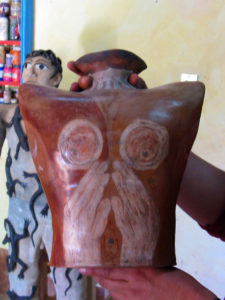 Burnished vase in the shape of a human torso by Manuel Reyes, made with clay from Huajuapan de Leon, Oaxaca. © Alvin Starkman 2008