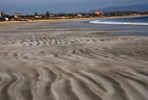 The receding tide leaves a sandy calling card at Tenacatita, about an hour north of Melaque and Barra de Navidad off Highway 200. © Gerry Soroka, 2009