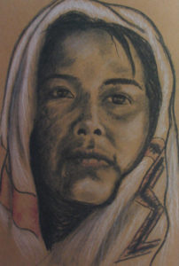 Pastel portrait by an unknown Mexican artist. Untitled, Undated. © Alvin Starkman 2007