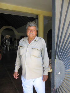Habacuc Avendano, head of Cooperativo de Tintoreros de Pinotepa Don Luis in Oaxaca. Only 19 Mixtec males (all live Pinotepa de Don Luis) are registered to legally harvest the Purpura pansa snails' inner liquids, used to dye yarn a deep, vibrant purple. © Geri Anderson, 2011