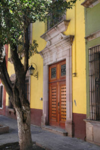 Carved wooden doors are just one of the many architectural delights in Zacatecas.