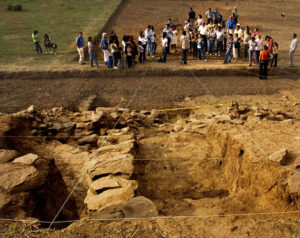 Excavations of the Ocomo Palace began in 2007. Visitors are welcome and can watch the progress of the archeologists' work. The Ocomo Palace is located 35 kilometers to the west of Teuchitlan. © John Pint, 2009