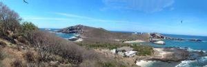 Overview of Isla Isabel, an island off the Pacific coast of Mexico. The island is only two kilometers long © John Pint, 2013