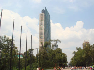 A skyscraper in Chapultepec - Lida believes the only place left for Mexico City's burgeoning population to go is up. © Anthony Wright, 2009