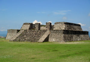 The lack of visitors to Mexico's Xochicalco archeological zone proves a boon for photo opportunities. © Anthony Wright, 2009