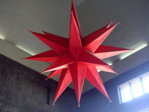 A gigantic red star hangs suspended from the ceiling of Diego's studio space at Anahuacalli. Any guesses as to what a red star signifies? © Anthony Wright, 2009