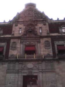 The Presidential Balcony of Palacio Nacional in Mexico City. Each year on September 15, the president gives the call for independence known as El Grito from this balcony © David Wall, 2014