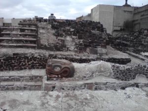 The Templo Mayor archaeological site in downtown Mexico City was once the heart of the Aztec Empire © David Wall, 2014